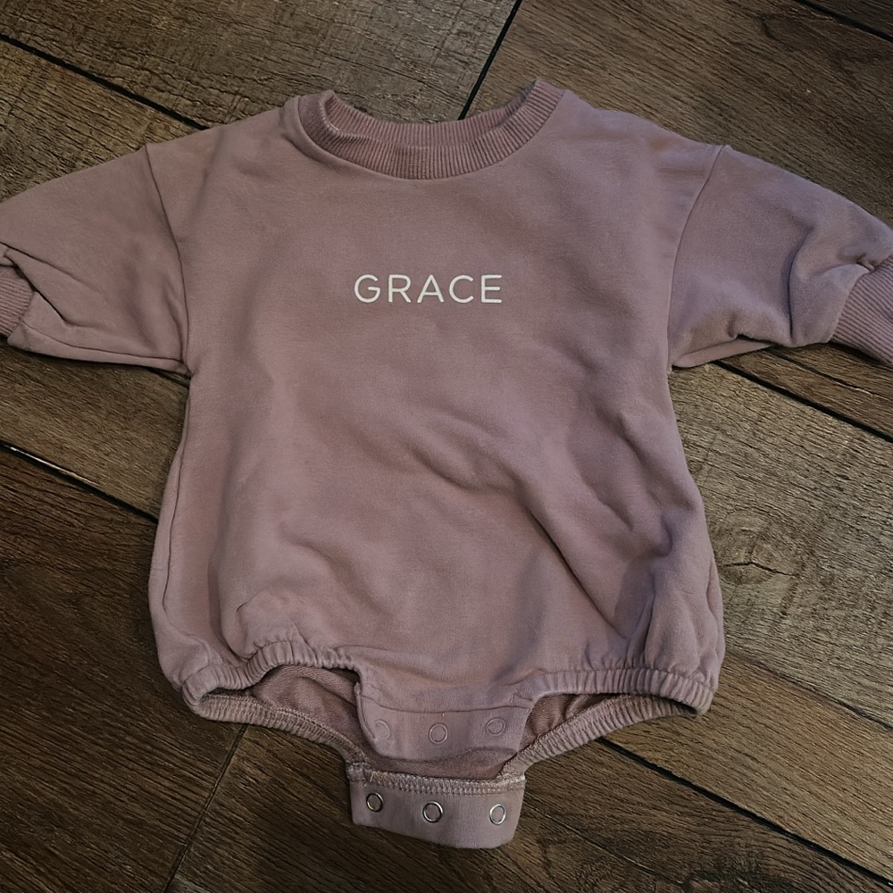 Grace Caden Lane bubble purple sweatshirt